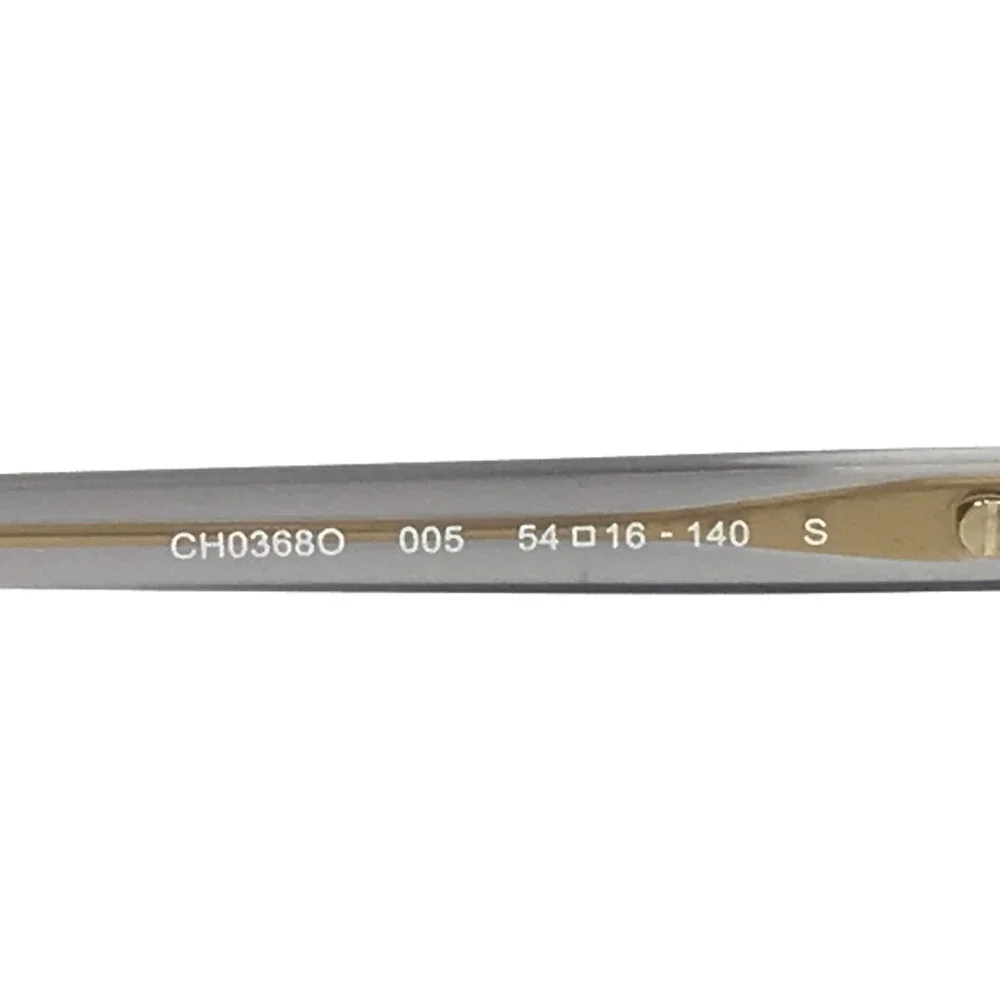 Chloe Eyeglasses Frames CH0368O 005 Beige Transparent Gold Hexagonal 54-16-140